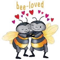 Bee Friendly Greeting Cards Image